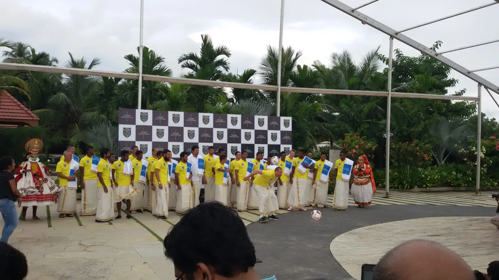 Kerala blasters welcoming function