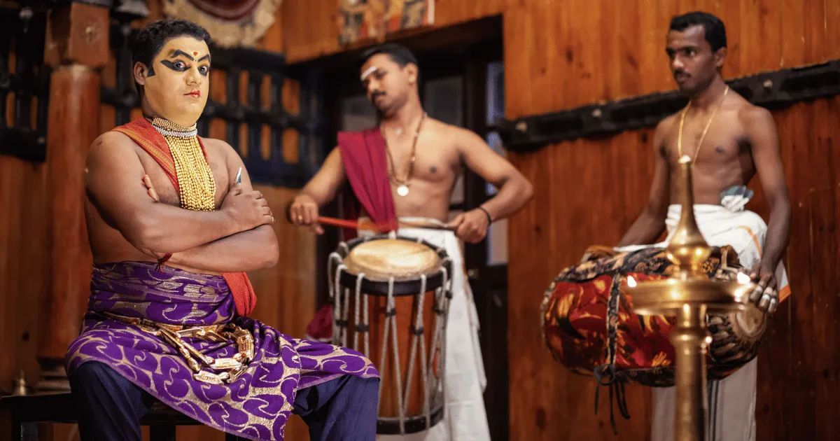 Authentic Kathakali Performance in Kerala – A Cultural Spectacle