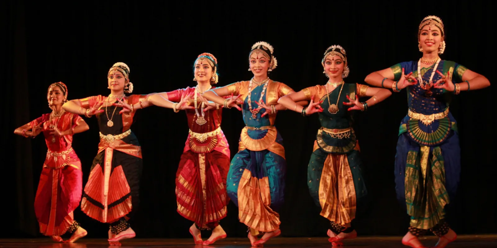 Bharatanatyam dancer performing with grace