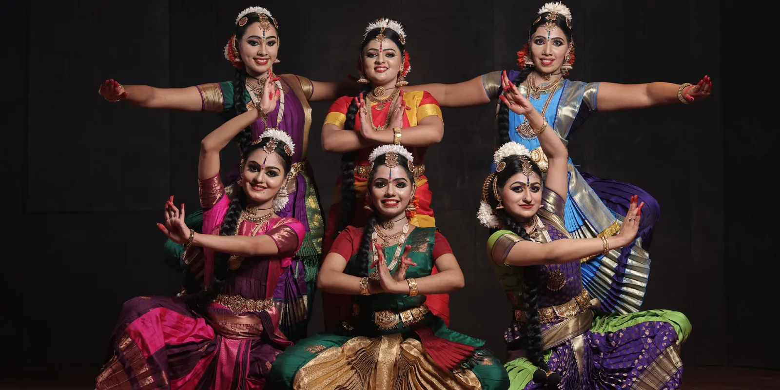 Bharatanatyam dancer performing with grace